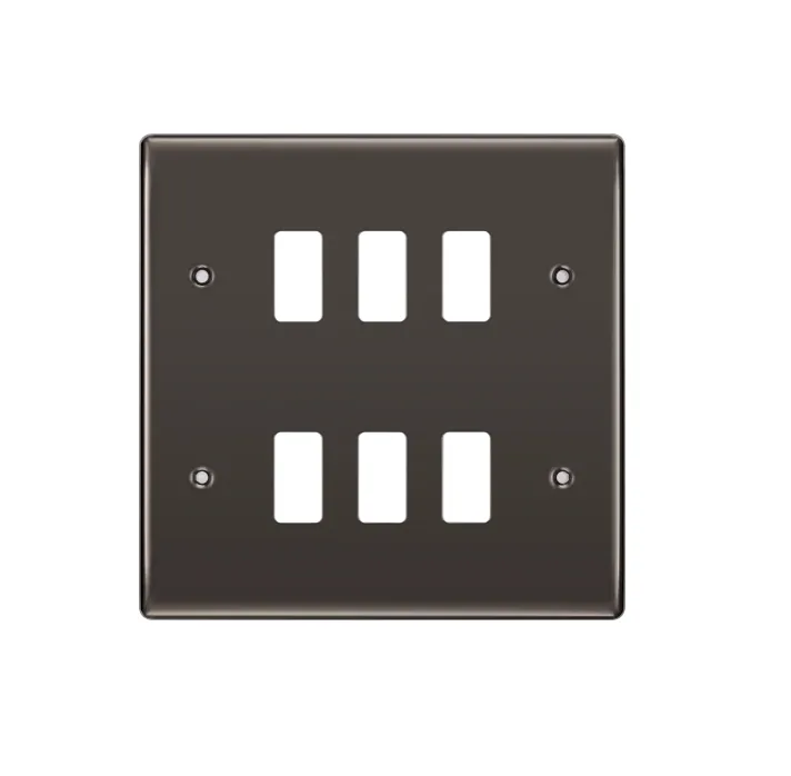 [25BDGNi.2x3] BG raised Grid 6g Cover .2row.3 BN RNBN6-01