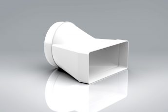 Sys220: SS Thermal Straight Round 160 to Rectangular Adaptor 