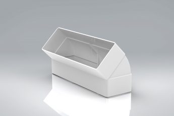 [21DT2BBV] Duct2 204x60 Bend 45°Vertical 