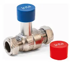 Lever Valve RAISED 35mm Red with Key TR35KBV