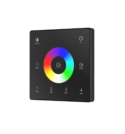 [29LSR4RF.Tw4] Led RGBW RF 4 zone Touch Panel Remote (Req V4 Controller)