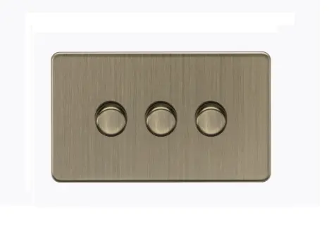 [25MLCMAB.03] ML ScrLess AntiBrass Dimmer 3g 5-150w SF2193AB