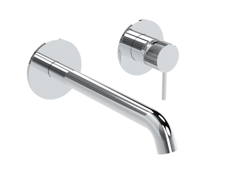 Elle WallBasin Mixer 180mm Brushed Copper