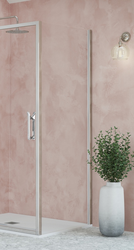 Eto Side Panel 900mm Semi Framed ◭Silver 