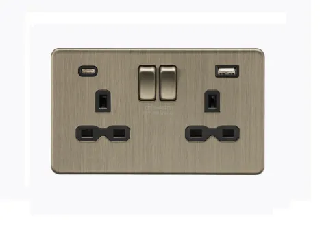 [25MLCMAB.32u20AC] ML ScrLess Anti Brass D.Skt u(5v4a)AC SFR9940AB