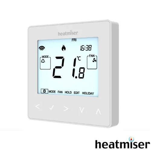 [20PTHNeoW-FanCoil] 🕐+©° FanCoil NeoStat-HC Whi Prog RoomStat Heat/Cool 3SPEED