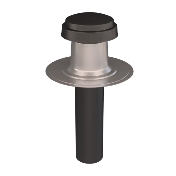 [21DMVHR,RV,F110] FlatRoofVent Roof Terminal 110 Black