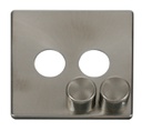 Dimmer 2g Cover SBr CC SCP242BS