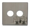 Dimmer 2g Cover Ss CC SCP242SS