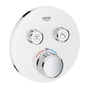Smart Shower Mixer Thermo 2Way Glass ROUND