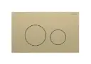 Sigma40 round steel flush plate brushed brass