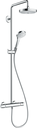 CROMA SELECT S180 SHOWERPIPE WH/CP **eco***