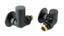 Vos Rad Valve Corner Pair Matt Black