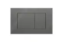 Sigma40 square glass flush plate lava