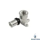 AL.U-Press 20x1/2" Wallplate Elbow BN