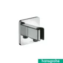 Urquiola Porter Shower Outlet & Holder Brushed Black Chrome