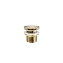 Bath Waste Slotted Brushed Brass Freestand