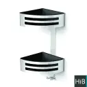 Double Corner Basket BlkTray