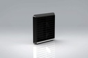 Duct4 100 Louvred Fix Grille Black (Flyscreen)