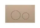 Sigma40 round steel flush plate brushed redgold