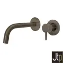 Vos Wall Basin Mixer Brushed Bronze 200