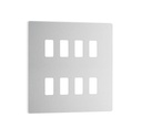 Evolve Grid 8g Bg 2row Cover BrushSteel RPCDBS8W
