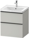 D-Neo60 580 Drw2 Vanity Concrete Grey/BLK (236760)