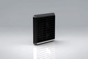 Duct4 125 Louvred Fix Grille Black  